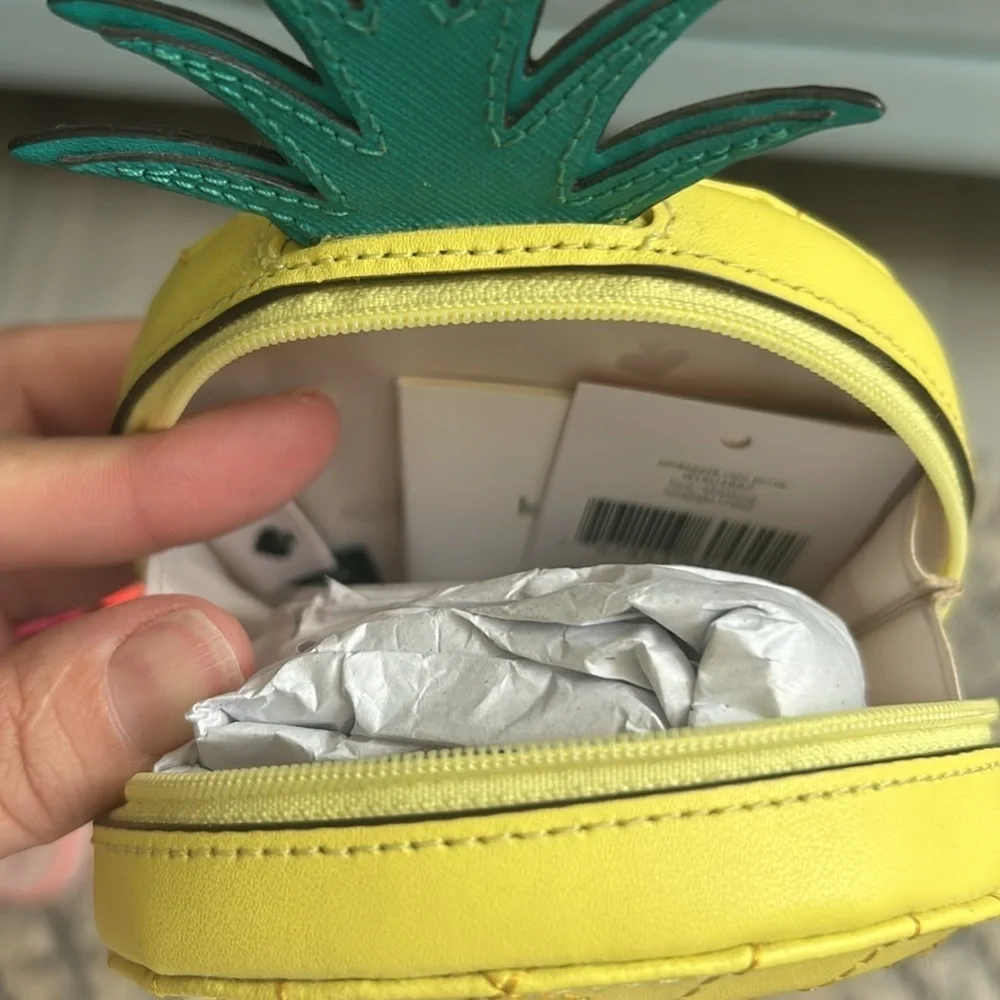NWT Kate Spade pineapple coin pouch